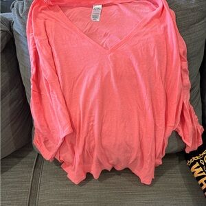 Victoria's Secret Sport NeonOrange Long Sleeve Tee